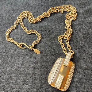 Ann Taylor Tortoise Pave Necklace